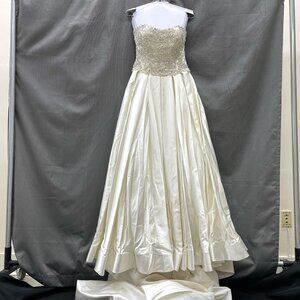 Dennis Basso Satin Ballgown Wedding Dress - Kleinfeld